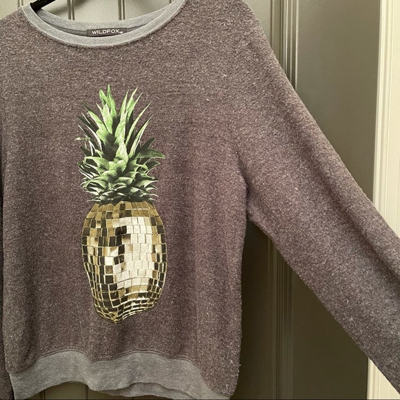 🎉HOST PICK🎉 Wildfox disco pineapple pullover sweatshirt - Picture 6 of 12